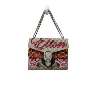 Gucci Dionysus Elton John GG Supreme Floral Sequin Shoulder Bag